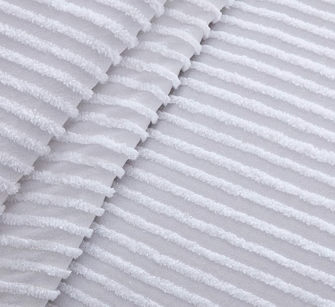 Beatrice Home Fashions King Channel Chenille Bedspread, lightweight tufted 100% - Image 5