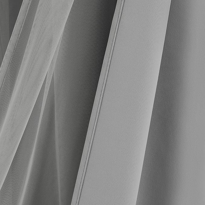 Bujasso Grey 90% Blackout Curtains - Image 8