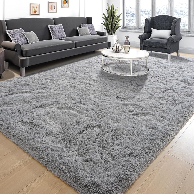 Super Soft Fluffy Rugs for Living Room, Area Rugs 8x10 for Bedroom, Modern - Image 2