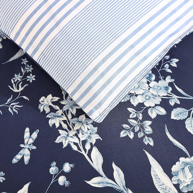 Laura Ashley – Queen Comforter Set, Reversible Floral Bedding - Image 6