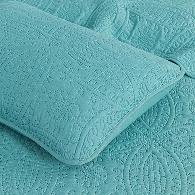 Chezmoi Collection Austin 3-piece Oversized Bedspread Coverlet Set - Image 6