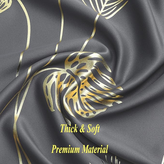 Blackout Curtains 72 inch Length 2 Panels Set, Palm Tree and Wheat Pattern - Image 5