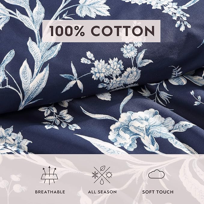 Laura Ashley – Queen Comforter Set, Reversible Floral Bedding - Image 7