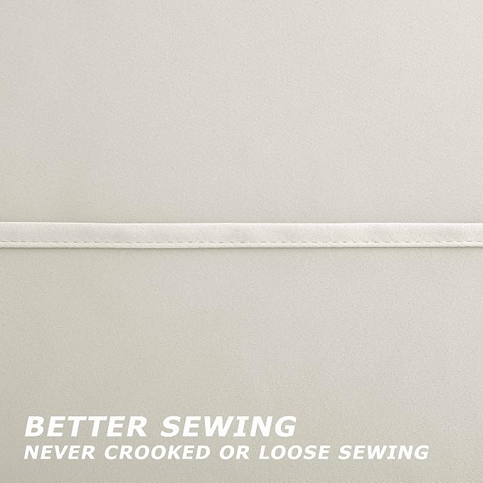 KOUFALL 90 Inch Long Curtains for Living Room 2 Panels Set, Cream Room - Image 6