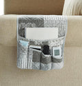 Brilliant Sunshine Grey Toile Floral Couch Armrest Cover, Armrest Organizer & by BrilliantSunshine
